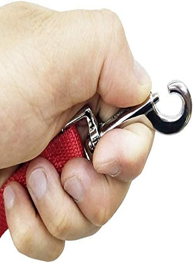 PETLICIOUS & MORE مقود تدريب الكلاب من النايلون من بيتليشوس آند مور®، مقود طويل بطول 30 قدمًا للمشي (سمك 1 بوصة × طول 30 قدمًا) - أحمر - Image 4